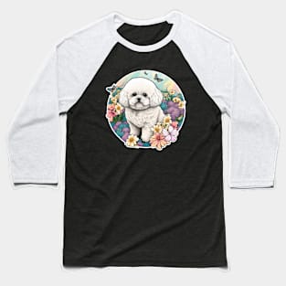 WaterColour Bichon Frisé Baseball T-Shirt